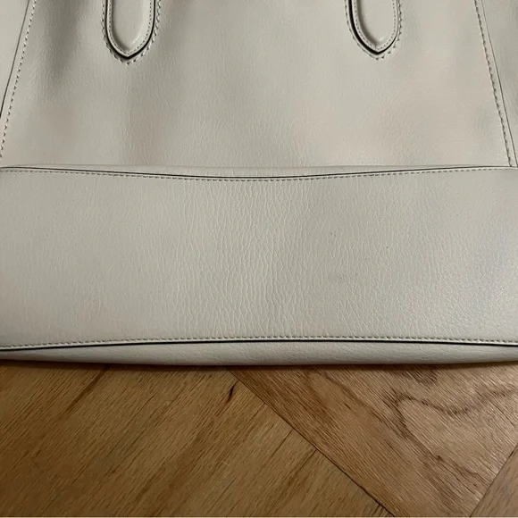 Coach White Leather Derby Tote F58660 - Picture 16 of 16